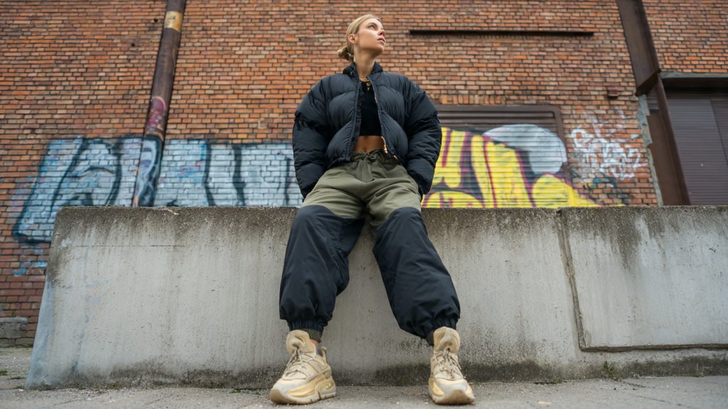 kapitone i me pantolon kadin