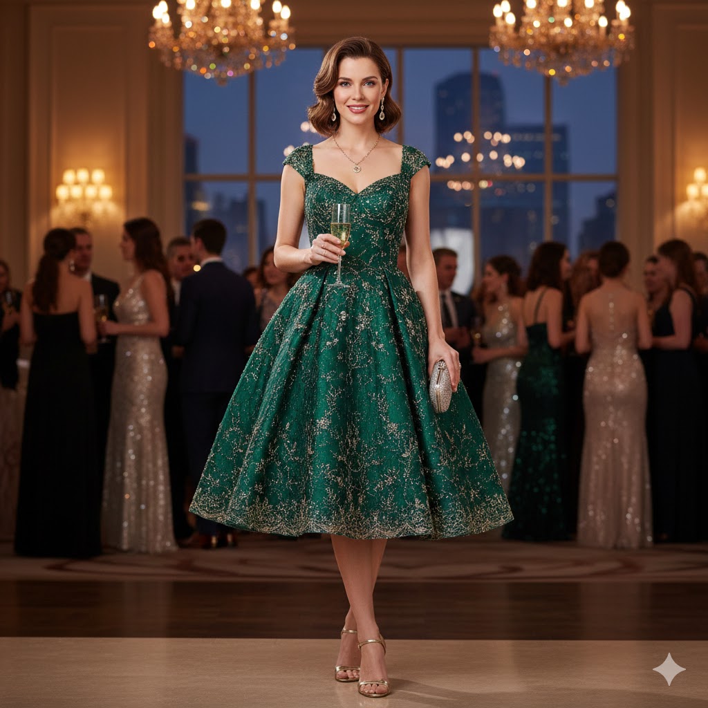 Moderner Chic: Das schlichte Cocktailkleid