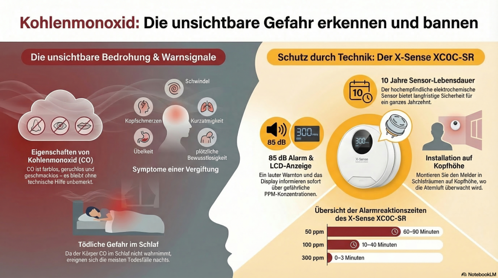 X-Sense XC0C-SR: Warentest-Sieger mit Bestnote 1,1!